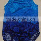 Gymnastics Leotard Toddler Leotard Girls Blue Flower thumbnail-1
