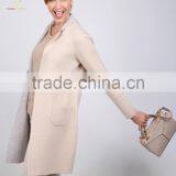 Women European Cashmere Wool Long Winter White Coats thumbnail-3