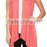 Cheap China Wholesale Clothing Women's Draped Open Front Jersey Knit Vest thumbnail-1