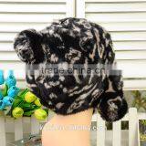 New Hot Faux Fox Fur Knitted Beanies Cap Winter Hats For Women Cute Fashion thumbnail-2