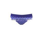 New Design High Solid Color Waist Blue Dot Sexy Girl Hot Bikini thumbnail-3