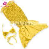 Shinny Sequined Mermaid Swimsuit & Beachwear, Mother and Me Beach Bikini, Sexy Baby Girls Bikini thumbnail-5