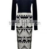 New Fashion Retro Dream Floral Cutout Sleeves Slit Dress Wholesale thumbnail-2