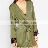 Regular Fit Wrap Front Bath Robe Wholesale Women Comfortable Robe thumbnail-4