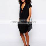 Kater Dress With Textured Seam Detail and Short Sleeves thumbnail-4