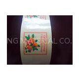 Waterproof Transparent Cosmetic Bottle Labels Rolls , Costomized Stickers With Four Colours