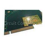 Bare 1 oz Copper Prototype PCB Fabrication , Two Layer Hard Gold PCB