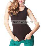 Newly And Fashion Custom Women 100% Cotton Tank Tops /Yoga Wear Ladies Vest Wholesale