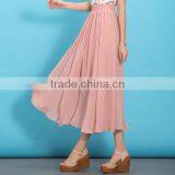 Pictures Of Ladies Long Pleated Chiffon Skirts Long Maxi Skirts For Women thumbnail-3
