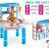 Kids Colorful Plastic Rocking Horse Toys, Riding Horse Set With Doll And Music thumbnail-5