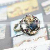 Godbead Mushroom Head Ring Fashion Plated Genuine Austrian Crystal Party Club Rings Jewelry thumbnail-1