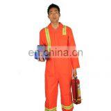 Hi-vis Orange Flame Resistant Safety Working Coverall thumbnail-1