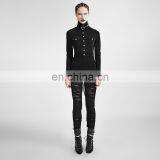 Punk Rave Gothic Military Long Sleeve Standing Collar Body T-434 thumbnail-5