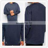 Wholesale Custom Men's Plain Crewneck Zipper Oversized Sweatshirts/Sweatclothing thumbnail-1