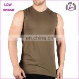 Men Stretch Fit Gym Tank Top Custom Logo T-shirt Fitness Clothing