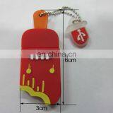 New Design Pink Pvc 128gb Flash Usb Cover/holder Keychain thumbnail-6