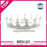 Bridal Wedding Prom Princess Rhinestone Crystal Circle Crown Manufacturers thumbnail-1