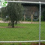 Supply chain link fence top barbed wire diamond wire mesh fence price