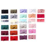 27Colors мягкая детская головная ленточка для девочек однотонная с джаккардовой полоской и ленточным бантиком thumbnail-4