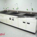 School Science Laboratory Wall Bench With 19mm Epoxy Resin Board thumbnail-2