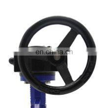 Bundor ANSI PN10 Cast Iron Worm Gear Concentric Wafer Butterfly Valve for Sea Water thumbnail-3