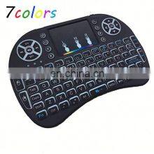 Colors Backlight Mini i8 Wireless Keyboard With Mouse Touchpad Rechargeable Combos Mini Keyboard i8 for Android TV Box thumbnail-5