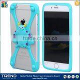 Fit for 1~5 Inches Bear Yellow Monster Universal Silicon Bumper Case for Iphone 6 Quality Choice thumbnail-4