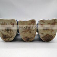 Vintage Antique Style Set of 3 Blue and White Emperors Ceramic Figurines Sculptures thumbnail-4