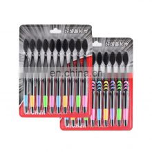 hot selling 10 pack soft charcoal bristle toothbrush set with  charcoal bristle