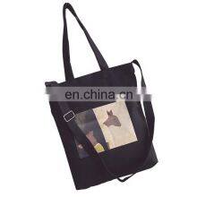 Eco Friendly Reusable Cotton Tote Bag Custom Logo Printed Tote Fabric Shopping Bag for Women thumbnail-3