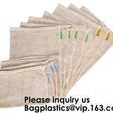 Organic Pure Cotton String Net Tote Shopping Bag With Long Handle Durable Washable Logo Customize Shopping Handbag Large thumbnail-2