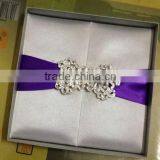 Guanghzhou Wholesale Wedding Invitations Silk Boxes With Buckle thumbnail-6