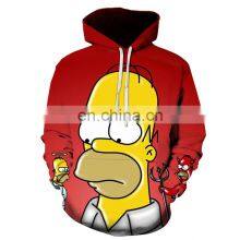 Custom All Over Full Printing Mens Hoodie Design Sweatshirt Pullover Sublimation Hoodie 3D Printed thumbnail-4