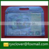 Transparent PVC plastic zipper file bag zipper document bag