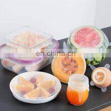 Wholesale Home and Kitchen 6 Pack Reusable Flexible Silicone Stretch Lids thumbnail-5