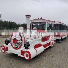 58 Seats Diesel Type Trackless Train Park Tourist Train Without Rail thumbnail-4