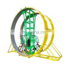 Hot Indoor and Outdoor Amusement Park Rides Fairground Unpowered 360 Degree Rotary Bicycle Rides for Sale thumbnail-1