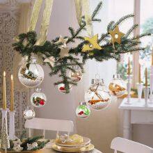 Wholesale Custom Design Handmade Decorative Christmas Tree Ornament Hanging Glass Ball 6cm thumbnail-3