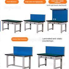 Премиум лабораторный стол для ремонта и сборки электроники с повышенной прочностью и антистатическими свойствами, с встроенной панелью для инструментов и хранилищем для складских/упаковочных участков. thumbnail-2