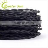 Cotton Fabric Black Light Electircal Cable for Edison Bulb                        
                                                Quality Choice