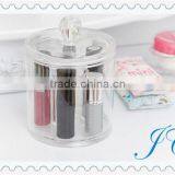 Best Sale Fashion Plastic Two Cylinder Acrylic Storage Box With High Quality