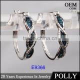 Newest Design 925 Pure Silver Hoop Earring for Modern Lady thumbnail-1