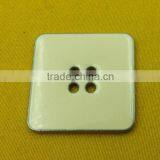 28mm Square Shape 4 Holes Metal Button With Cream Enamelled for Dress -- MS3361 thumbnail-5