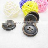 Sedex Audited Factory 2 Pillar Burnt Rim Polyester Button, Resin Button thumbnail-3