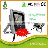 900 Luminous Flux Flooglight Outdoor Thin Cob 10 Watt Led Flood Light for Widely Use