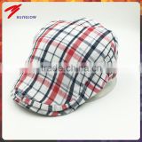 custom promotional check cotton ivy hat