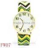 Made in China Fabric Strap Quartz Watch Price, Fashion Watch Women, Watch for Women thumbnail-5