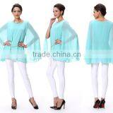 2016 Ocean Green Top Quality Cape Top With Belt For Girls in China thumbnail-4