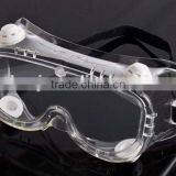 2016 Medical Safety Goggles 4 Indirect Vents PVC Clear Lens Safety Goggles CE en 166 Standard Safety Goggles With Price