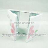 Beautiful Plastic Folding Table Top Cosmetic Mirror With Crystal thumbnail-4